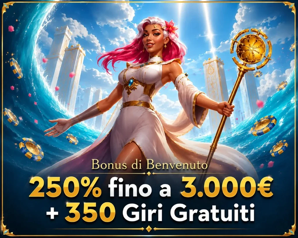 Bonus di benvenuto Casea Casino: 250% fino a 3.000€ e 350 giri gratuiti